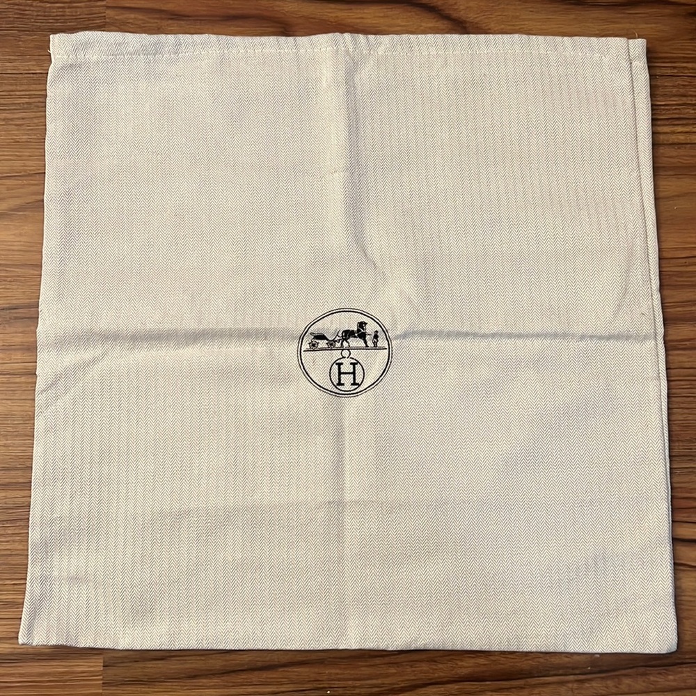Hermes Houndstooth Dust Bag